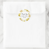 Moderne Seamless Pattern Wasserfarbenprägung Hochz Runder Aufkleber (Tasche)