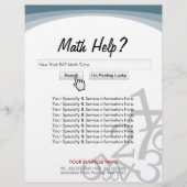 Moderne Search Bar Math Tutor Flyer (Vorne)