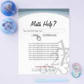 Moderne Search Bar Math Tutor Flyer (Einzeln)