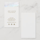 Moderne Seashell Social Media Visitenkarte (Vorne/Hinten)