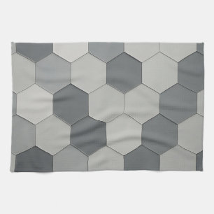 Moderne sechseckige Fliesen geometrisches Muster Geschirrtuch
