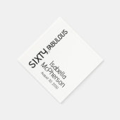 Moderne sechzig und fantastisch fett Gedankenspart Serviette (Ecke)