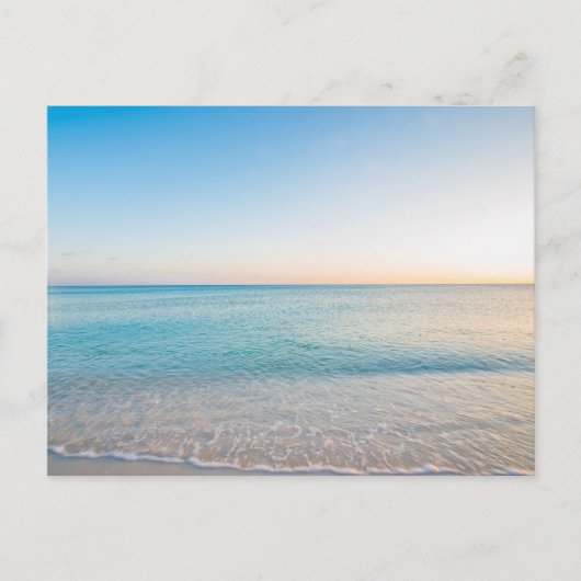 Moderne Seeblick-Flachbild-Postkarte Postkarte (Vorderseite)