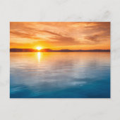 Moderne Seeblick-Flachbild-Postkarte Postkarte (Vorderseite)