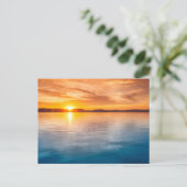 Moderne Seeblick-Flachbild-Postkarte Postkarte (Stehend Vorderseite)