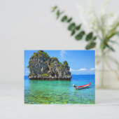 Moderne Seeblick-Flachbild-Postkarte Postkarte (Stehend Vorderseite)