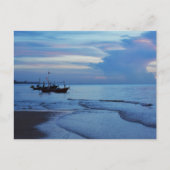 Moderne Seeblick-Flachbild-Postkarte Postkarte (Vorderseite)