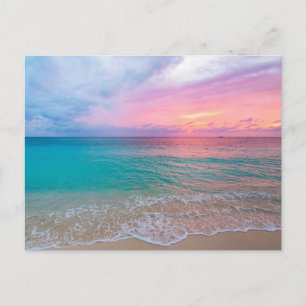 Moderne Seeblick-Flachbild-Postkarte Postkarte