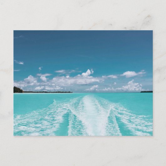 Moderne Seeblick-Flachbild-Postkarte Postkarte (Vorderseite)