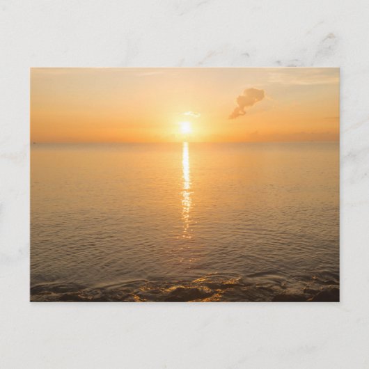 Moderne Seeblick-Flachbild-Postkarte Postkarte (Vorderseite)