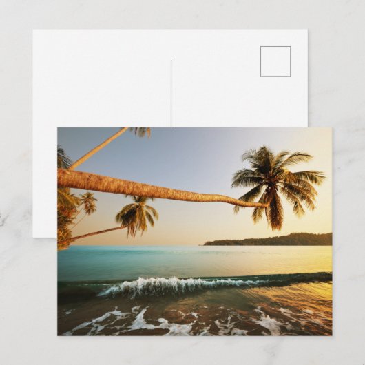 Moderne Seeblick-Flachbild-Postkarte Postkarte (Vorne/Hinten)