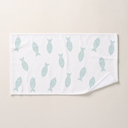 Moderne Seefischmuster Badhandtuch Set (Handtuch)