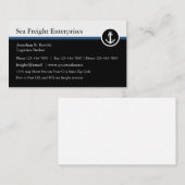 Moderne Seefracht und -logistik Visitenkarte (Vorne/Hinten)