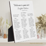 Moderne Seekarte Fotoplatte<br><div class="desc">Zeigen Sie Ihre Hochzeitssitzkarte stilvoll mit dieser Tischplatte, die 8 x 10 Zoll groß ist. Diese Plaque zeichnet sich durch ein einfaches und elegantes Design aus, das jedem Hochzeitsthema gerecht wird. Es ist mit einer einfachen Bedienung ausgestattet, die Ihnen die Anzeige auf Ihren Tischen oder an jedem anderen gewollt Ort...</div>