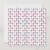 Moderne Segelschule Kinderdusche Einladung (Rückseite)