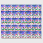 Moderne Seidenwindhund-Geschenkpapier Geschenkpapier (Flach)