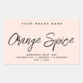 Moderne Seife einfache, elegante Kosmetik Rechteckiger Aufkleber (Vorderseite)