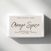 Moderne Seife einfache, elegante Kosmetik Rechteckiger Aufkleber