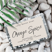 Moderne Seife einfache, elegante Kosmetik Rechteckiger Aufkleber