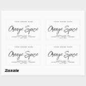 Moderne Seife einfache, elegante Kosmetik Rechteckiger Aufkleber (Blatt)