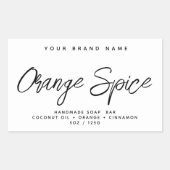 Moderne Seife einfache, elegante Kosmetik Rechteckiger Aufkleber (Vorderseite)