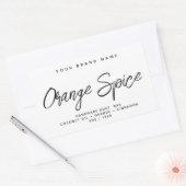 Moderne Seife einfache, elegante Kosmetik Rechteckiger Aufkleber (Umschlag)