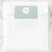 Moderne SeifenSquare-Sticker Quadratischer Aufkleber (Tasche)