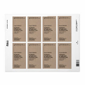 Moderne Seifenverpackungsetikette im Kraftpapier-S (Vorne)