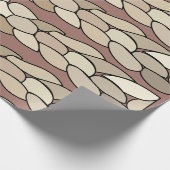 Moderne Seilstreifen Geschenkpapier (Ecke)