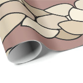 Moderne Seilstreifen Geschenkpapier (Rolleneckpunkt)