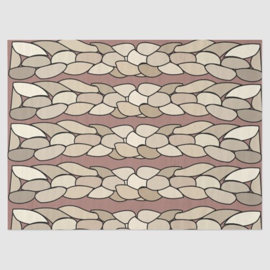 Moderne Seilstreifen Seidenpapier (Vorderseite)