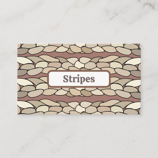 Moderne Seilstreifen Visitenkarte (Vorderseite)