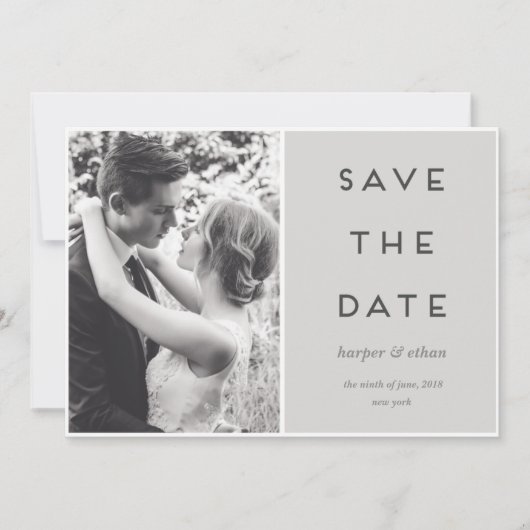 MODERNE SEITE NACH SEITE SAVE THE DATE (Vorderseite)