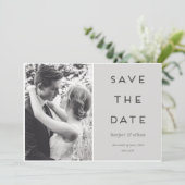 MODERNE SEITE NACH SEITE SAVE THE DATE (Stehend Vorderseite)