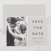 MODERNE SEITE NACH SEITE SAVE THE DATE (Vorne/Hinten)