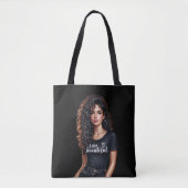 Moderne Selbstbewusste Wunderschöne Freche Mädchen Tasche (Vorderseite)