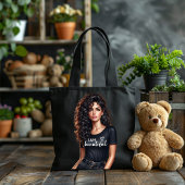 Moderne Selbstbewusste Wunderschöne Freche Mädchen Tasche
