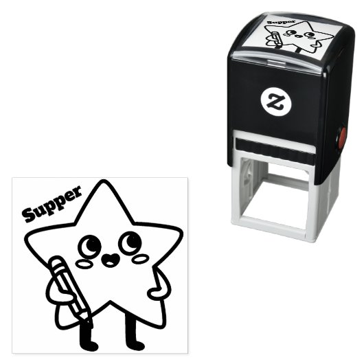 moderne Selbstfärb-Stempel / Lehrer-Stempel Permastempel (Beispiel)