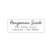 Moderne selbstfärbende Versandadressestempel Permastempel (Design)