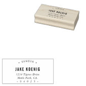 MODERNE SELBSTPRE-ADRESSE-Rückkehr vom Sender Gummistempel (Stempel)