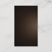 Moderne Sepia Brown Color Handwriting Schlicht ein Visitenkarte (Rückseite)