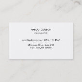 Moderne Sequenzen und Goldstreifen Visitenkarte (Rückseite)