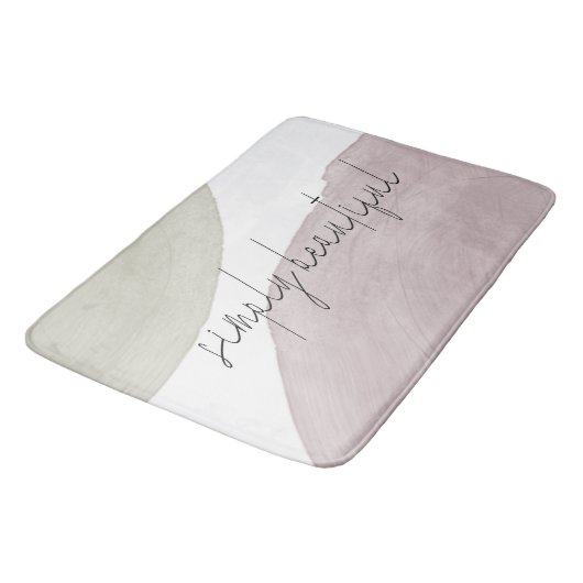Moderne Serenity Bath Mat Badematte (Schrägansicht)