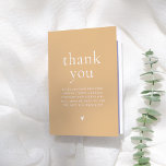 Moderne Seriengroovy Retro Floral Baby Dusche Dankeskarte<br><div class="desc">Eine Dankeschön-Karte, die zu unserer Oh Baby Modern Script Groovy Floral Baby Shower Kollektion passt. Auf dieser gefalteten Karte steht "Danke" in Kleinbuchstaben in Serifen. Unten finden Sie eine bearbeitbare Danksagung. In der Karte befindet sich ein zweiter Dankestext, der bearbeitet oder gelöscht werden kann, um Ihre Bedürfnisse zu Anzug zu...</div>