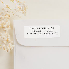 Moderne SerienTypografie-Rücksendeadresse