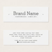 Moderne Serif-Mindeststeckkarte (Vorne & Hinten)