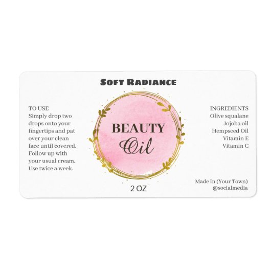 Moderne Serumetiketten (Vorne)