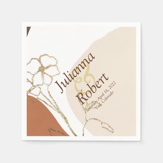 Moderne Servietten (Vorderseite)