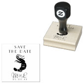 Moderne Shrimp Ocean Save the Date Design Briefmar Gummistempel (Stempel)