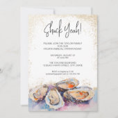 Moderne Shuck yeah Sommerauster geröstetes Party P Einladung (Vorderseite)